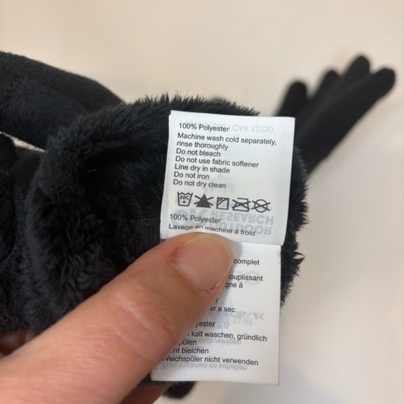 Outdoor Research, OR, Women’s Fuzzy Sensor Gloves, Size Medium, Black - Picture 5 of 5